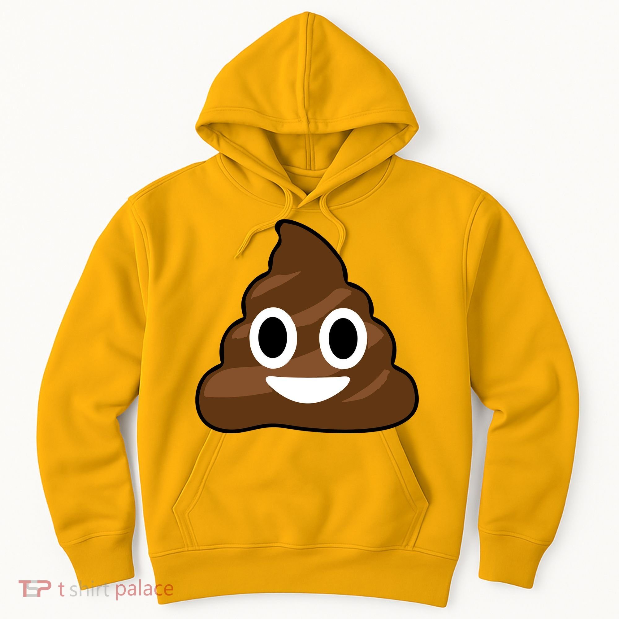 Poop Emoji Smiley Face Logo Hoodie