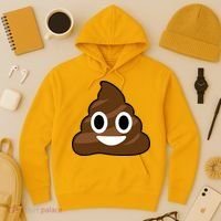 Poop Emoji Smiley Face Logo Hoodie thumb 3