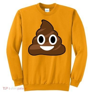 Poop Emoji Smiley Face Logo Sweatshirt