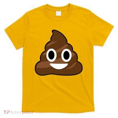 Poop Emoji Smiley Face Logo T-Shirt