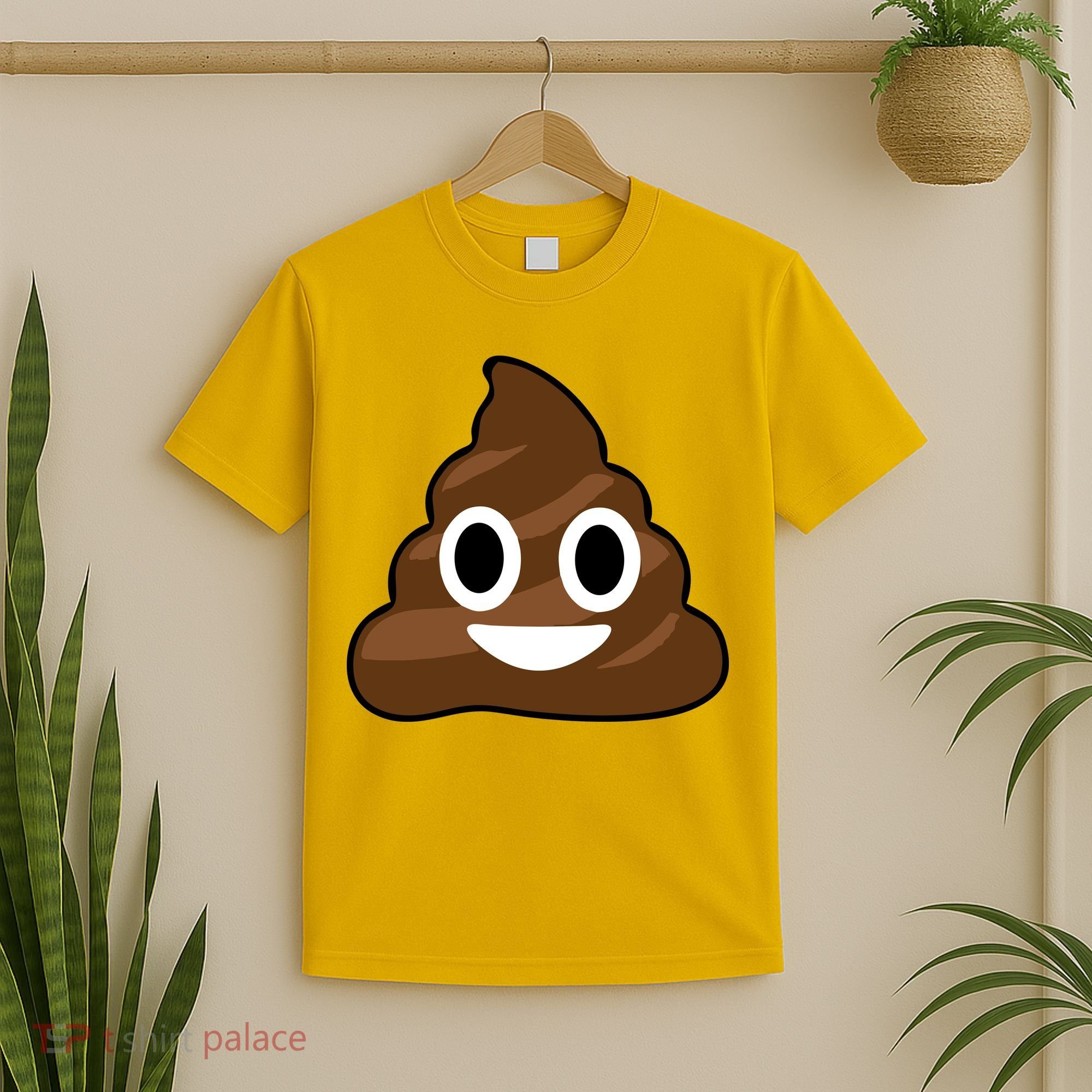Poop Emoji Smiley Face Logo T-Shirt