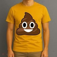 Poop Emoji Smiley Face Logo T-Shirt thumb 3