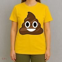 Poop Emoji Smiley Face Logo T-Shirt thumb 4