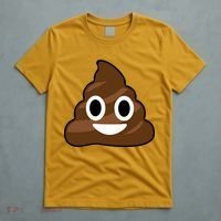 Poop Emoji Smiley Face Logo T-Shirt thumb 5