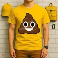 Poop Emoji Smiley Face Logo T-Shirt thumb 6