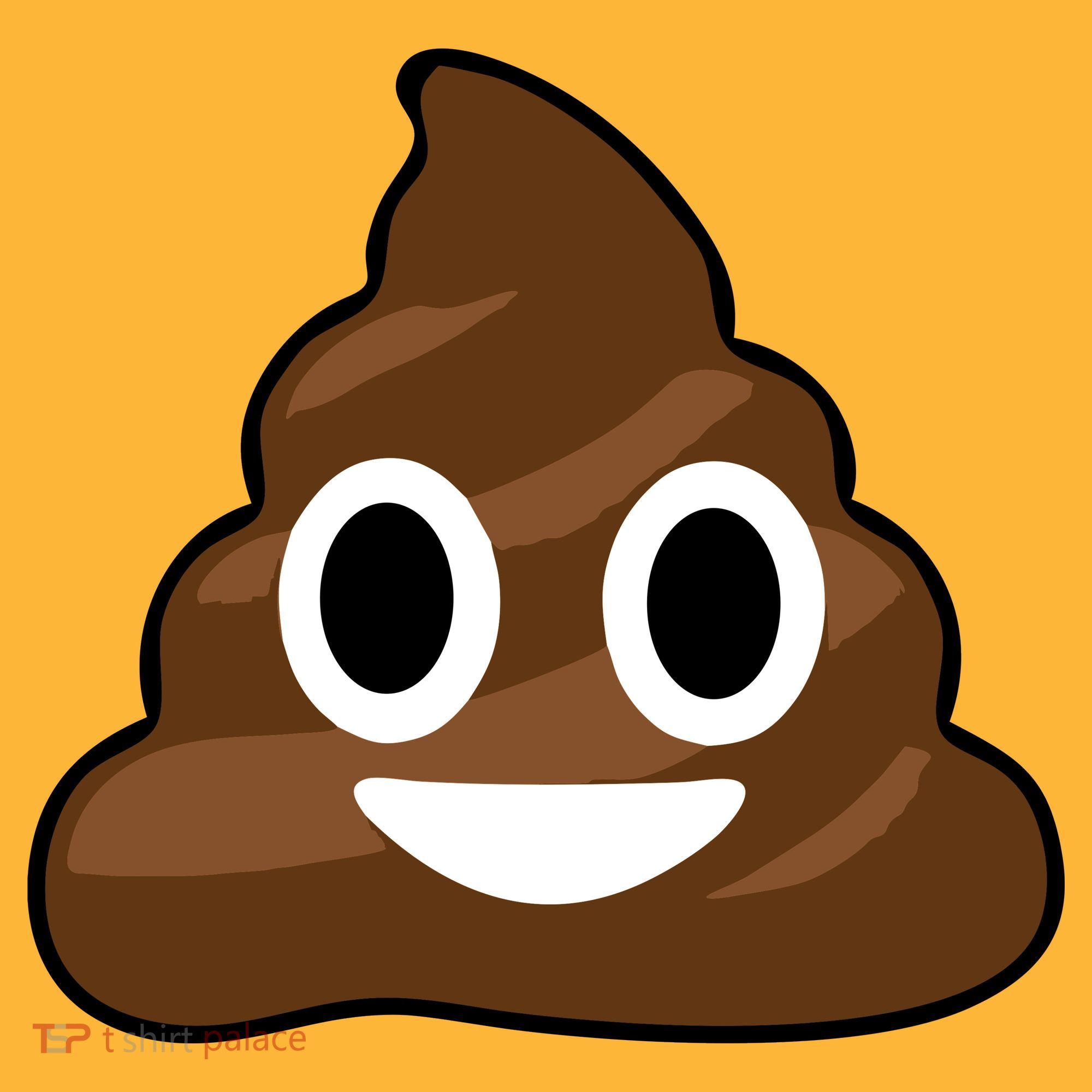 Poop Emoji Smiley Face Logo Kids T-Shirt