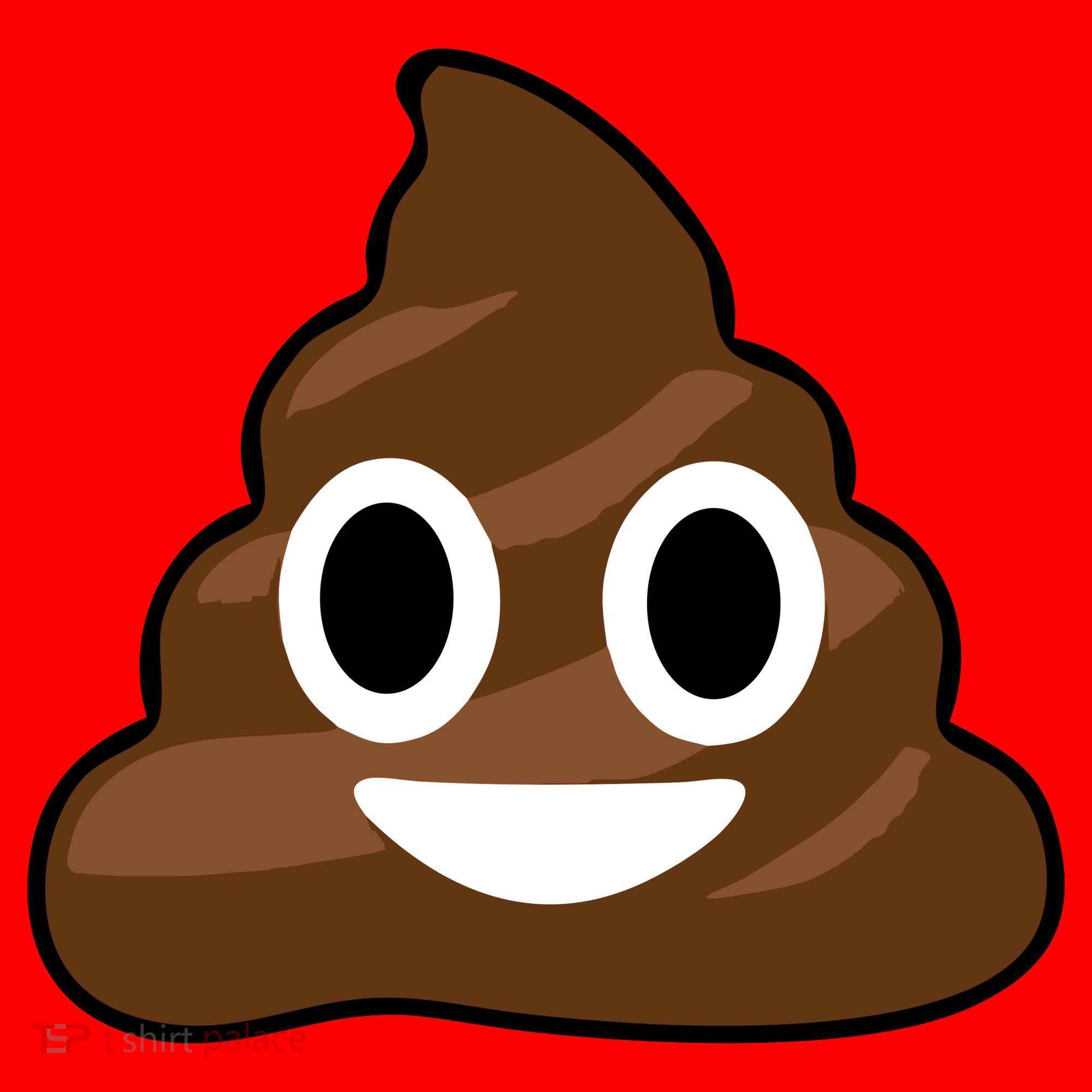 Poop Emoji Smiley Face Logo Santa Hat
