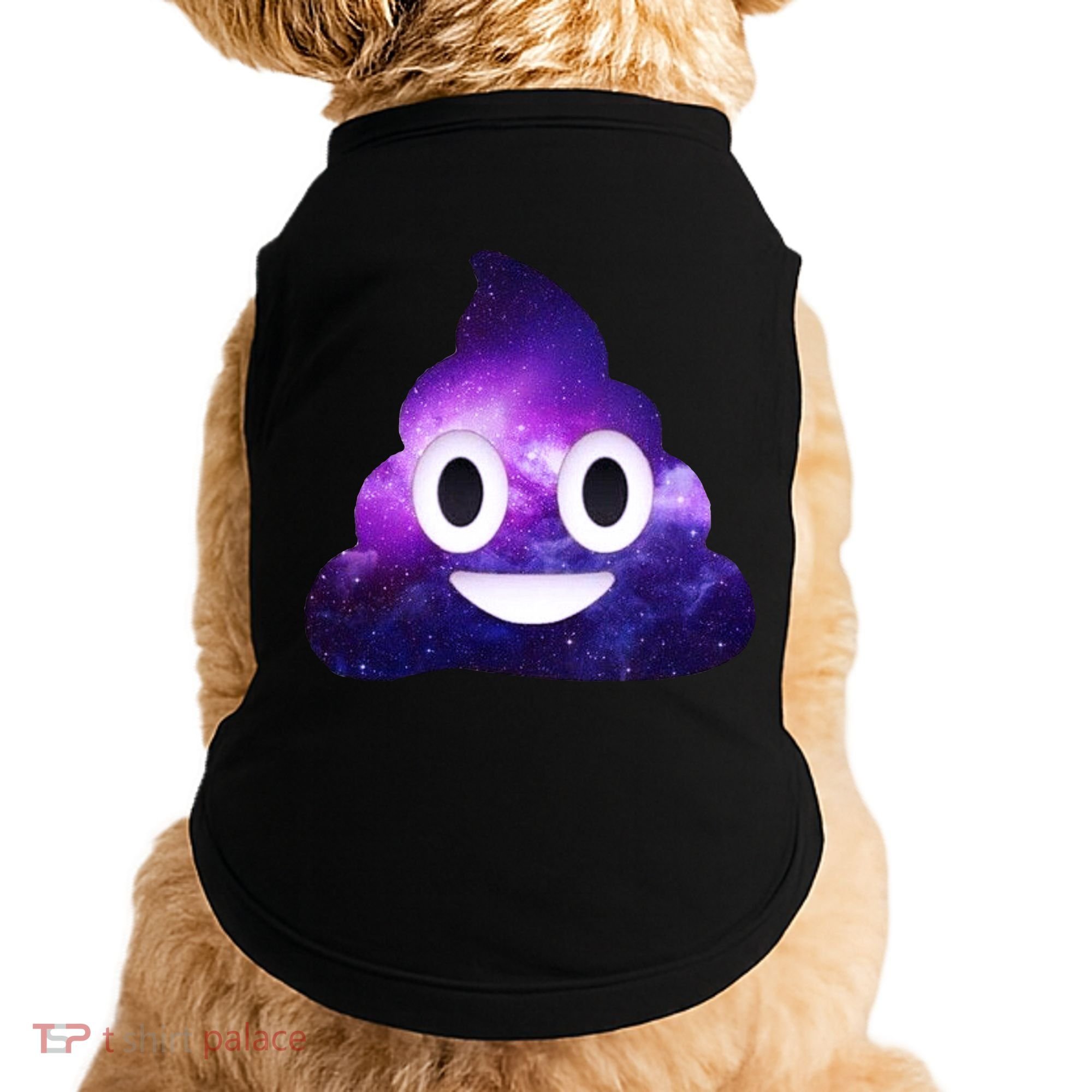 Poop In Space Galaxy Emoji Doggie Tank