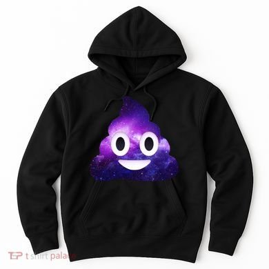 Poop In Space Galaxy Emoji Hoodie
