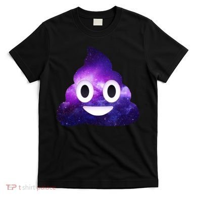 Poop In Space Galaxy Emoji T-Shirt