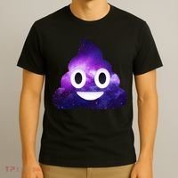 Poop In Space Galaxy Emoji T-Shirt thumb 3