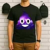 Poop In Space Galaxy Emoji T-Shirt thumb 6