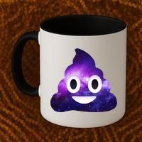 Poop In Space Galaxy Emoji Coffee Mug thumb 2