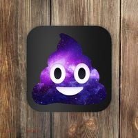 Poop In Space Galaxy Emoji Coaster thumb 0