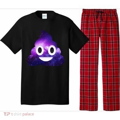Poop In Space Galaxy Emoji Pajama Set