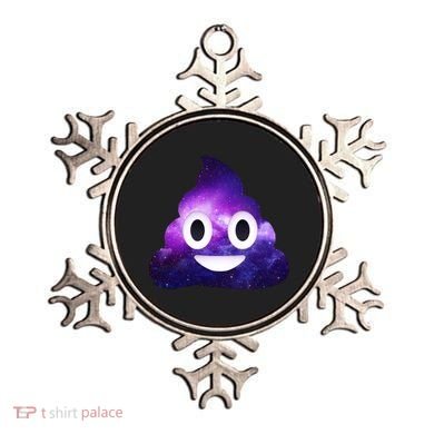 Poop In Space Galaxy Emoji Ornament