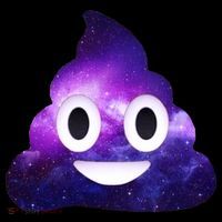 Poop In Space Galaxy Emoji Ornament thumb 1