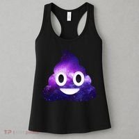 Poop In Space Galaxy Emoji Women's Tank Top thumb 3