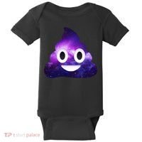 Poop In Space Galaxy Emoji Baby Bodysuit thumb 0