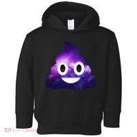 Poop In Space Galaxy Emoji Toddler Hoodie thumb 0