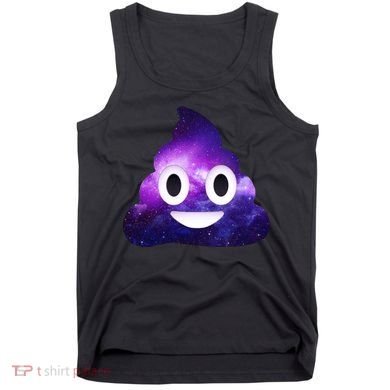 Poop In Space Galaxy Emoji Tank Top