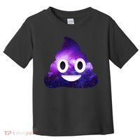 Poop In Space Galaxy Emoji Toddler T-Shirt thumb 0