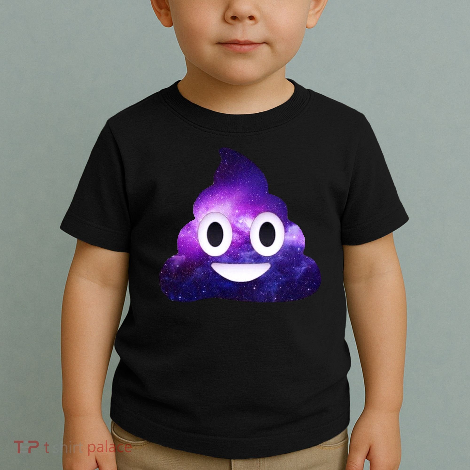 Poop In Space Galaxy Emoji Toddler T-Shirt