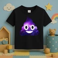 Poop In Space Galaxy Emoji Toddler T-Shirt thumb 3