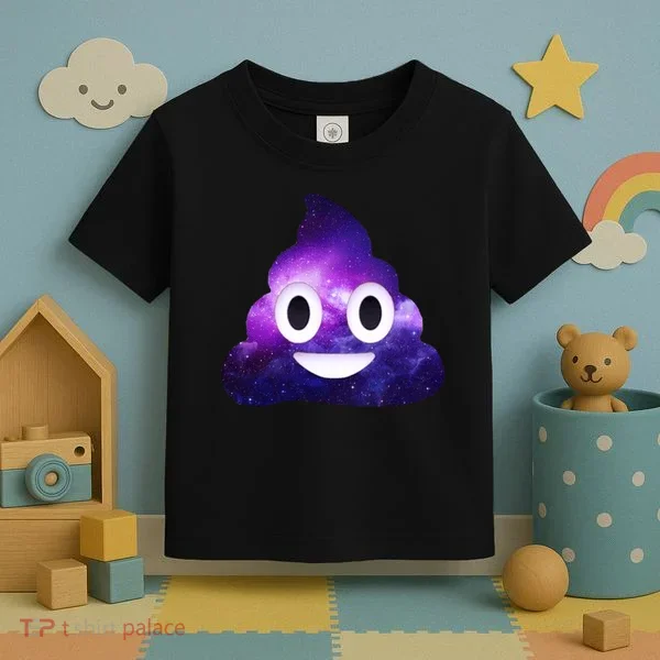 Poop In Space Galaxy Emoji Toddler T-Shirt