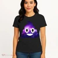 Poop In Space Galaxy Emoji Women's T-Shirt thumb 4