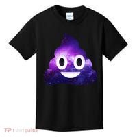 Poop In Space Galaxy Emoji Kids T-Shirt thumb 0