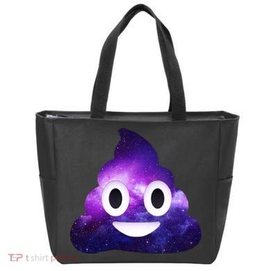 Poop In Space Galaxy Emoji Tote Bag