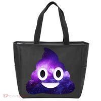 Poop In Space Galaxy Emoji Tote Bag thumb 0