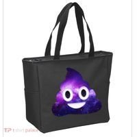 Poop In Space Galaxy Emoji Tote Bag thumb 2
