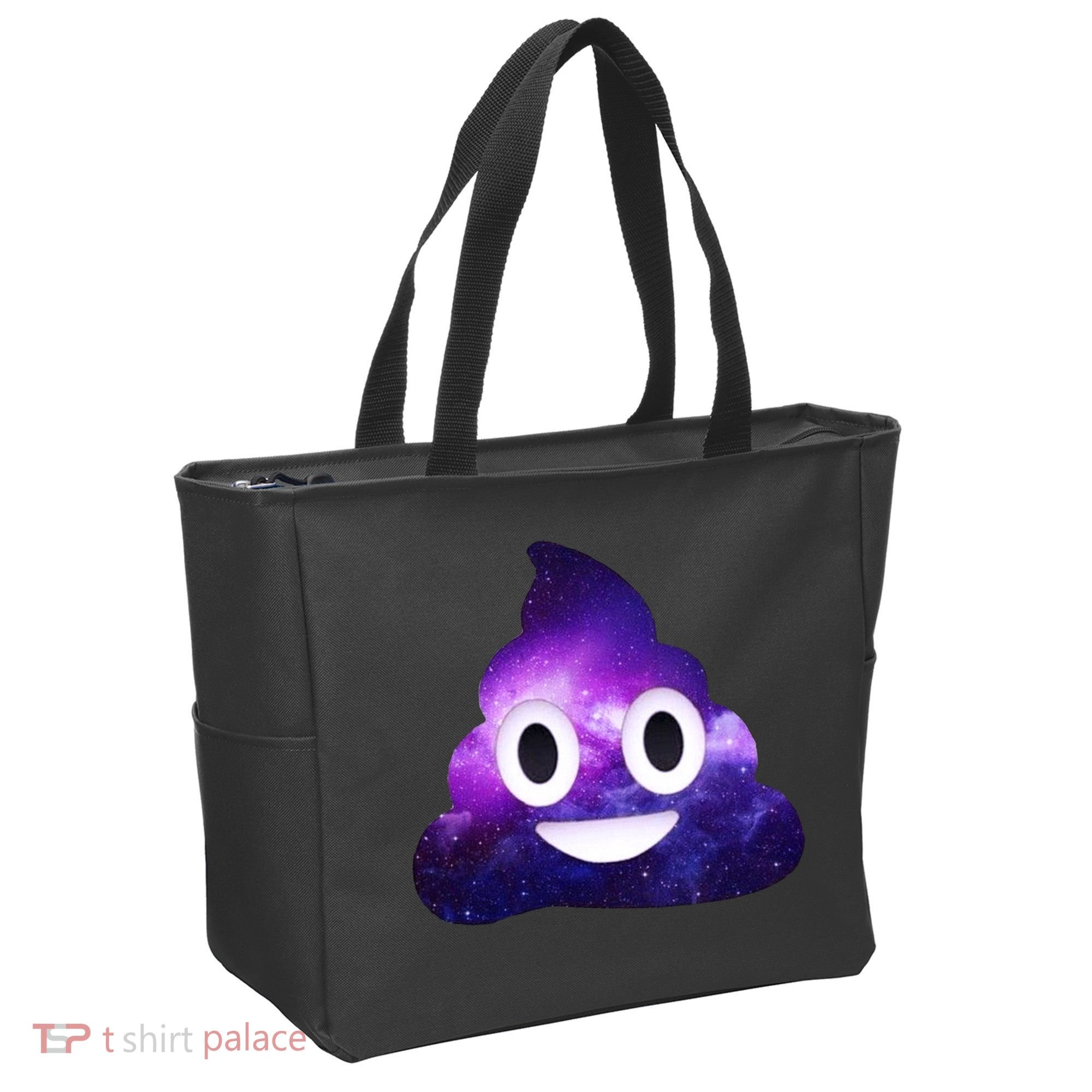 Poop In Space Galaxy Emoji Tote Bag
