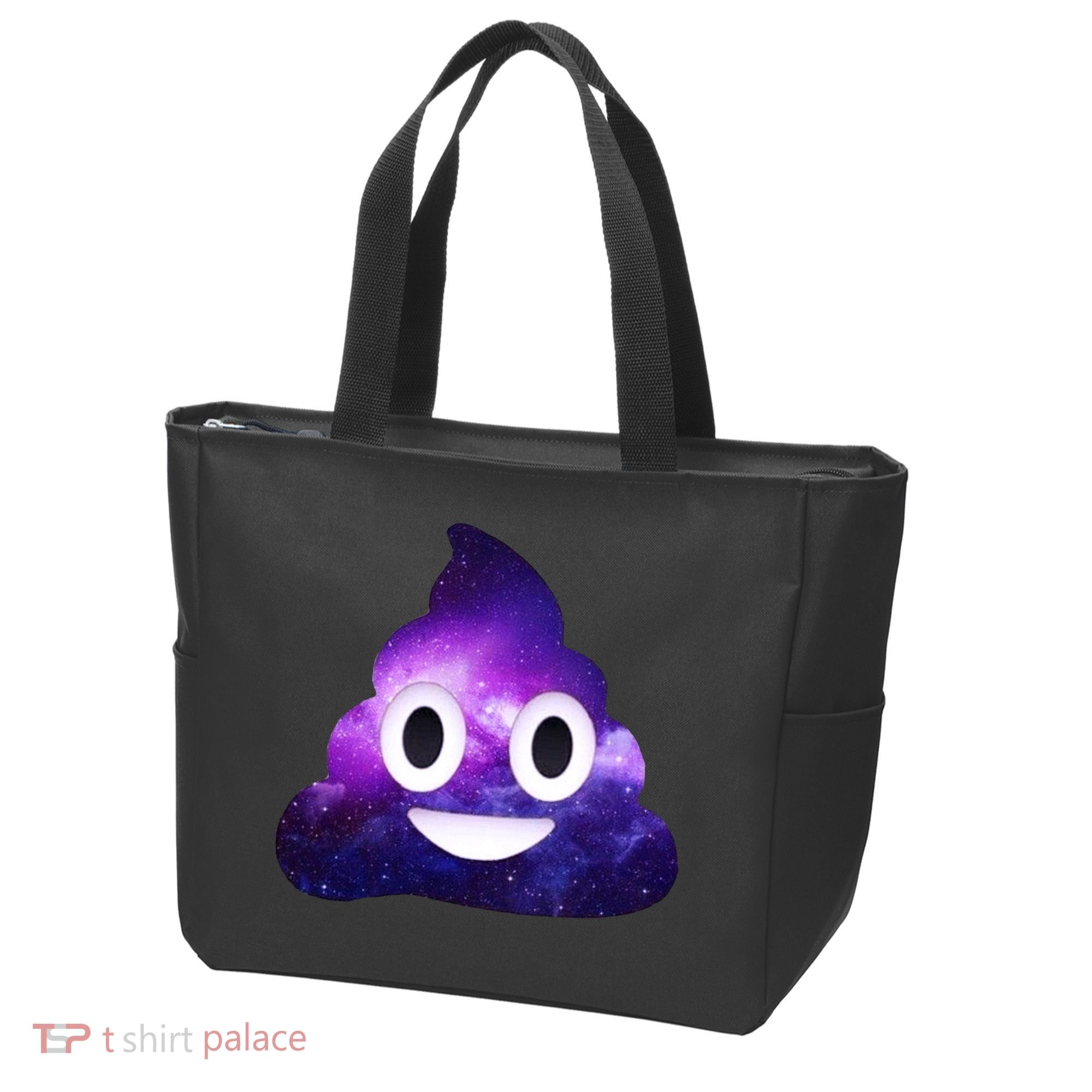 Poop In Space Galaxy Emoji Tote Bag