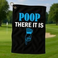 Poop There It Is Golf Towel thumb 1