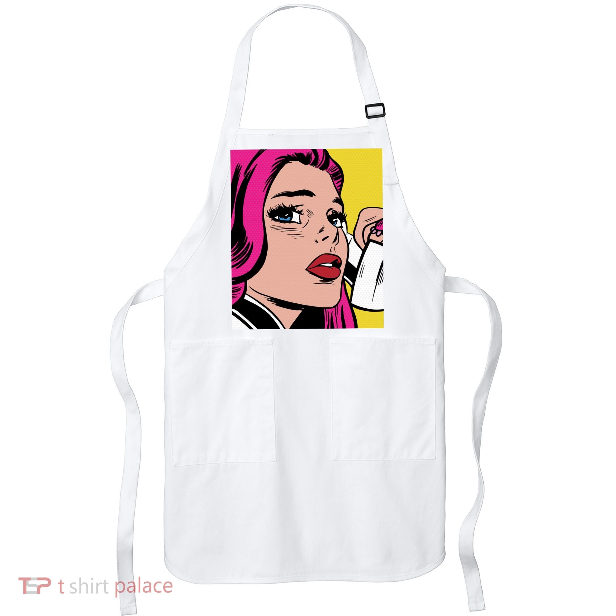Pop Art Girl Phone Apron