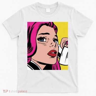 Pop Art Girl Phone T-Shirt