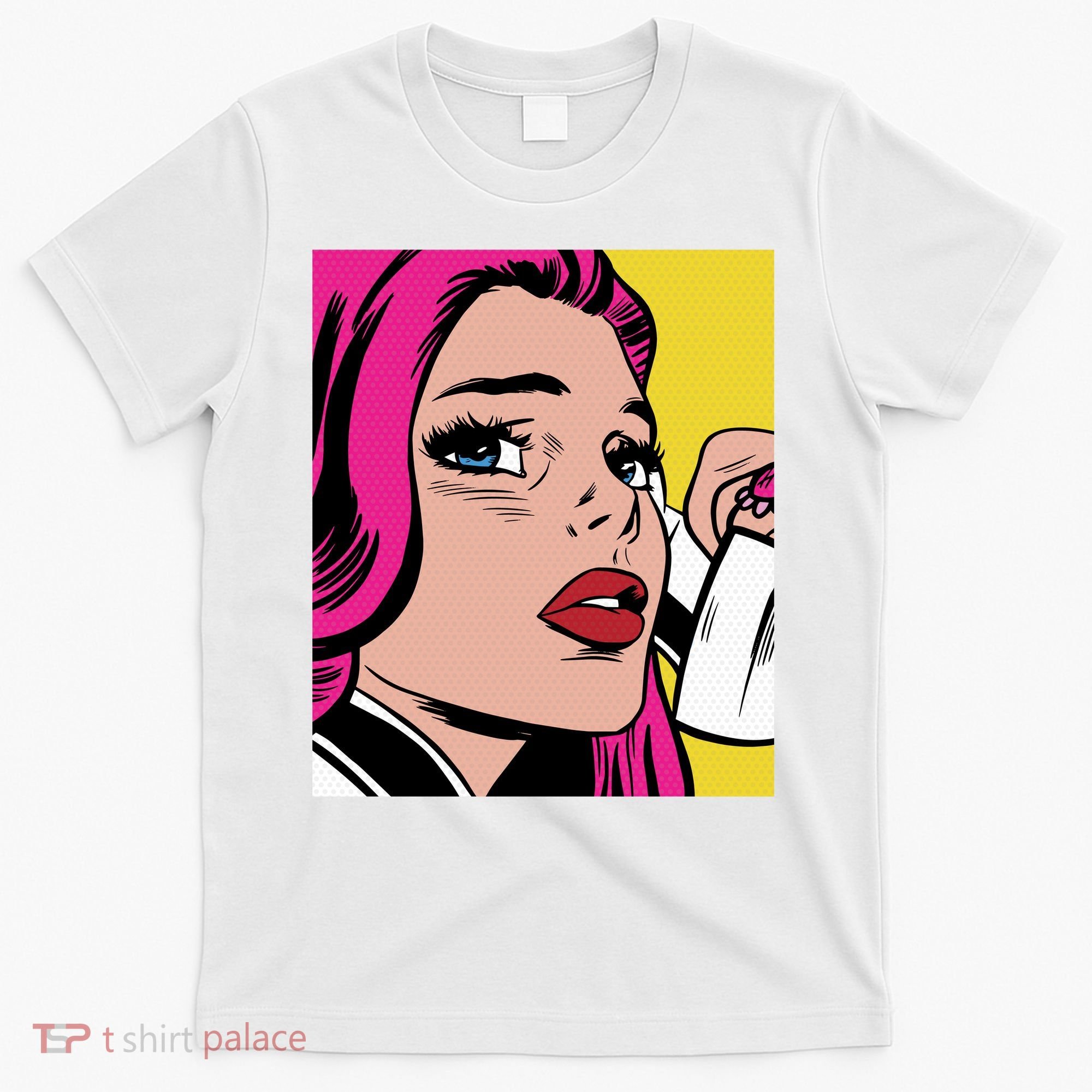 Pop Art Girl Phone T-Shirt