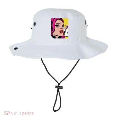 Pop Art Girl Phone Bucket Hat