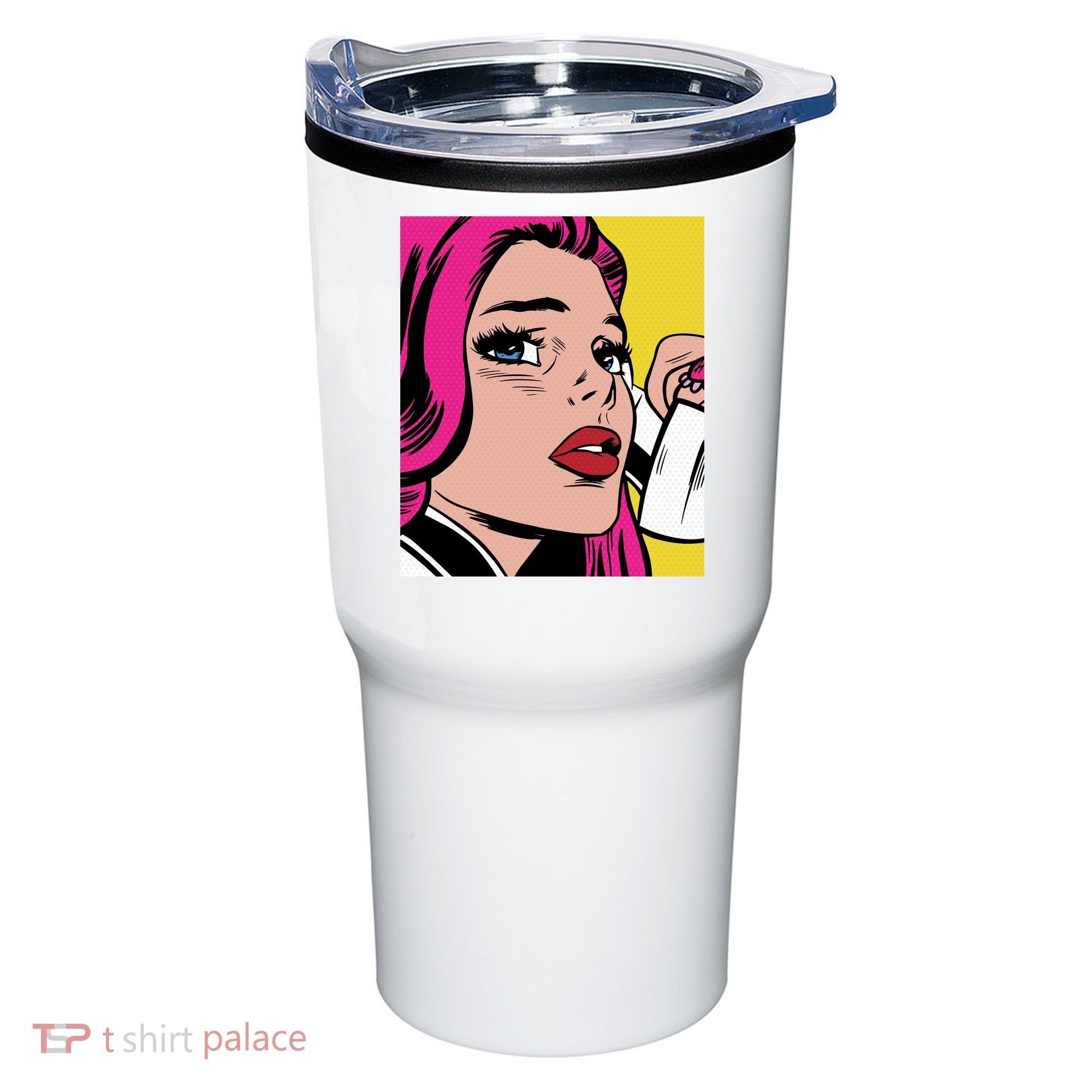 Pop Art Girl Phone Tumbler