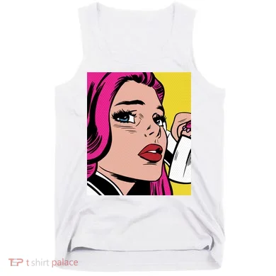 Pop Art Girl Phone Tank Top