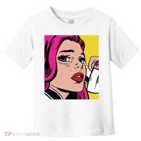 Pop Art Girl Phone Toddler T-Shirt thumb 0