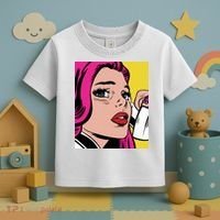 Pop Art Girl Phone Toddler T-Shirt thumb 3