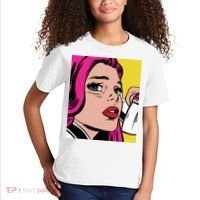 Pop Art Girl Phone Kids T-Shirt thumb 2