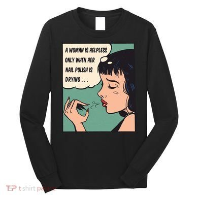 Pop Art Nail Polish Long Sleeve Shirt