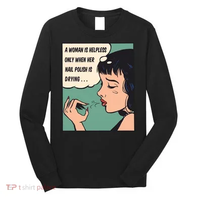 Pop Art Nail Polish Long Sleeve Shirt