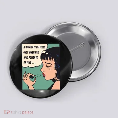 Pop Art Nail Polish Button