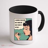 Pop Art Nail Polish Coffee Mug thumb 1